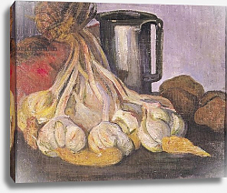 Постер Хаан Мейер A Bunch of Garlic and a Pewter Tankard Постер Хаан Мейер A Bunch of Garlic and a Pewter Tankard