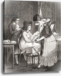 Постер 18th century lady at her morning toilette, published 1912. Постер 18th century lady at her morning toilette, published 1912.