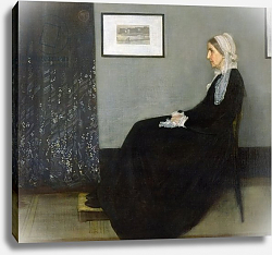Постер Уислер Джеймс Arrangement in Grey and Black No.1, Portrait of the Artist's Mother, 1871 Постер Уислер Джеймс Arrangement in Grey and Black No.1, Portrait of the Artist's Mother, 1871