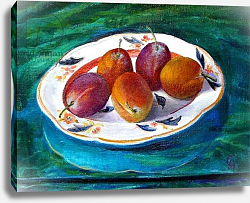 Постер Анжелини Кристиана (совр) Fruit on a Staffordshire Dish, 2013 Постер Анжелини Кристиана (совр) Fruit on a Staffordshire Dish, 2013