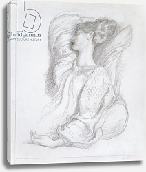 Постер Розетти Данте Study of Mrs William Morris, c.1873 Постер Розетти Данте Study of Mrs William Morris, c.1873