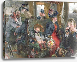 Постер Мензель Адольф On a Journey to Beautiful Countryside, 1892 Постер Мензель Адольф On a Journey to Beautiful Countryside, 1892