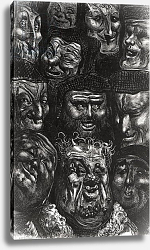 Постер Доре Гюстав Eleven grotesque faces from 'Les Contes Drolatiques' by Honore de Balzac engraved by Predhomme Постер Доре Гюстав Eleven grotesque faces from 'Les Contes Drolatiques' by Honore de Balzac engraved by Predhomme