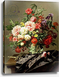 Постер Роббе Генри Peonies, Poppies and Roses, 1849 Постер Роббе Генри Peonies, Poppies and Roses, 1849