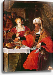 Постер Франкен Франс II Herod and Herodias at the Feast of Herod Постер Франкен Франс II Herod and Herodias at the Feast of Herod