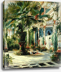 Постер Блехен Карл Interior of the Palm House at Potsdam, 1833 Постер Блехен Карл Interior of the Palm House at Potsdam, 1833