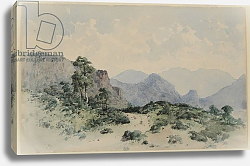 Постер Блэклок Уильям Lake District Fells, Borrowdale, 1840-58 Постер Блэклок Уильям Lake District Fells, Borrowdale, 1840-58