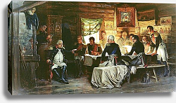 Постер Кившенко Алексей Council of War in Fili in 1812, 1882 Постер Кившенко Алексей Council of War in Fili in 1812, 1882