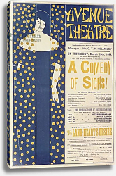 Постер Бердсли Аубри Poster advertising 'A Comedy of Sighs', a play by John Todhunter, 1894 Постер Бердсли Аубри Poster advertising 'A Comedy of Sighs', a play by John Todhunter, 1894