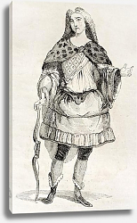Постер Man in costume old illustration. Published on Magasin Pittoresque, Paris, 1842 Постер Man in costume old illustration. Published on Magasin Pittoresque, Paris, 1842