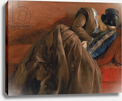 Постер Мензель Адольф Emilie, the Artist's Sister, Asleep, c.1848 Постер Мензель Адольф Emilie, the Artist's Sister, Asleep, c.1848