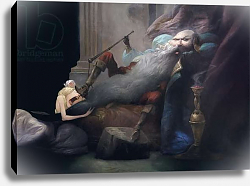 Постер Какульт Даниэль (совр) And she beg him to leave her alive, from 'Bluebeard' by Charles Perrault Постер Какульт Даниэль (совр) And she beg him to leave her alive, from 'Bluebeard' by Charles Perrault