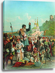 Постер Маковский Константин Воззвание Кузьмы Минина к нижегородцам в 1611 году Постер Маковский Константин Воззвание Кузьмы Минина к нижегородцам в 1611 году