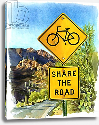 Постер Мастерман Люси (совр) Share the Road, Gates Pass, 2004 Постер Мастерман Люси (совр) Share the Road, Gates Pass, 2004
