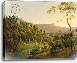 Постер Райт Джозеф View in Matlock Dale, Looking Towards Black Rock Escarpment, c.1780-5 Постер Райт Джозеф View in Matlock Dale, Looking Towards Black Rock Escarpment, c.1780-5