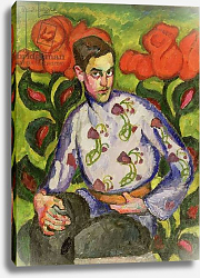 Постер Машков Илья Portrait of a Boy in a Coloured Shirt, 1909 Постер Машков Илья Portrait of a Boy in a Coloured Shirt, 1909