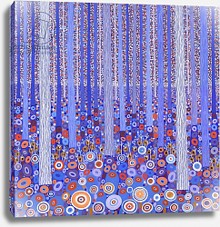 Постер Ньютон Давид (совр) Blue Orange Forest, 2015, Постер Ньютон Давид (совр) Blue Orange Forest, 2015,