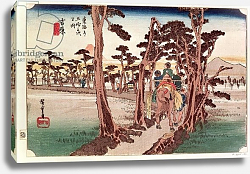 Постер Утагава Хирошиге (яп) Fuji from Yoshiwara from 53 Stations of the Tokaido, c.1833 Постер Утагава Хирошиге (яп) Fuji from Yoshiwara from 53 Stations of the Tokaido, c.1833