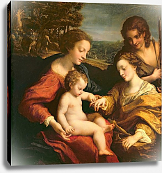 Постер Корреджо (Correggio) The Mystic Marriage of St. Catherine of Alexandria, c.1526-27 Постер Корреджо (Correggio) The Mystic Marriage of St. Catherine of Alexandria, c.1526-27