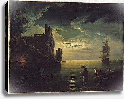Постер Верне Клод Evening Seascape 1 Постер Верне Клод Evening Seascape 1