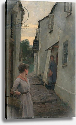 Постер Робинсон Фредерик Street Scene with Figure, Cornwall Постер Робинсон Фредерик Street Scene with Figure, Cornwall