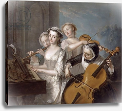 Постер Мерсье Филипп The Sense of Hearing, c.1744-7 Постер Мерсье Филипп The Sense of Hearing, c.1744-7