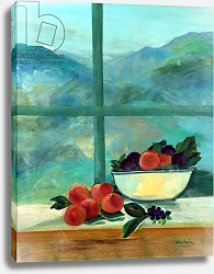 Постер Леон Мариса (совр) Interior with Window and Fruits Постер Леон Мариса (совр) Interior with Window and Fruits
