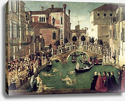 Постер Беллини Джованни The Miracle of the Cross on San Lorenzo Bridge, 1500 Постер Беллини Джованни The Miracle of the Cross on San Lorenzo Bridge, 1500