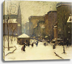 Постер Гудвин Артур Park Street Church in Snow, 1913 Постер Гудвин Артур Park Street Church in Snow, 1913