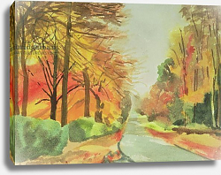 Постер Годлевска де Аранда (совр) No.47 Autumn, Beaufays Road, Liege, Belgium Постер Годлевска де Аранда (совр) No.47 Autumn, Beaufays Road, Liege, Belgium