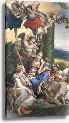 Постер Корреджо (Correggio) Allegory of the Virtues, c.1529-30 Постер Корреджо (Correggio) Allegory of the Virtues, c.1529-30