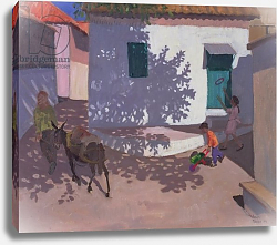 Постер Макара Эндрю (совр) Green Door and Shadows, Lesbos, 1996 Постер Макара Эндрю (совр) Green Door and Shadows, Lesbos, 1996
