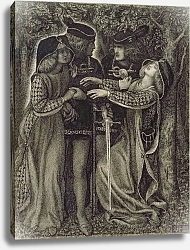 Постер Розетти Данте How They Met Themselves, c.1850/60 Постер Розетти Данте How They Met Themselves, c.1850/60