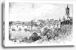 Постер Bahia in Salvador, Brazil, during the 1890s, vintage engraving. Постер Bahia in Salvador, Brazil, during the 1890s, vintage engraving.