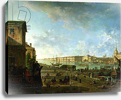 Постер Алексеев Федор The Admiralty and the Winter Palace viewed from the Military College, 1794 Постер Алексеев Федор The Admiralty and the Winter Palace viewed from the Military College, 1794