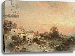 Постер Ютенбергер Франц La Tarantella, Posilipo, Naples, c.1895 Постер Ютенбергер Франц La Tarantella, Posilipo, Naples, c.1895