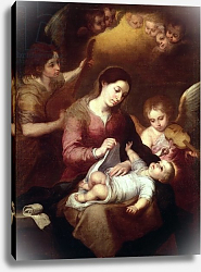 Постер Мурильо Бартоломе Madonna Wrapping the Christ Child in Swaddling Robes Постер Мурильо Бартоломе Madonna Wrapping the Christ Child in Swaddling Robes