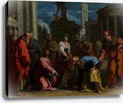 Постер Риччи Себастьяно Christ and the Woman Taken in Adultery, c.1710 Постер Риччи Себастьяно Christ and the Woman Taken in Adultery, c.1710