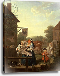 Постер Хогарт Уильям The Four Times of Day: Evening, 1736 Постер Хогарт Уильям The Four Times of Day: Evening, 1736