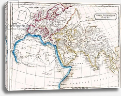Постер Школа: Английская 19в. Map of Europe Northern Africa and Western Asia, from 'The Atlas of Ancient Geography', c.1829 Постер Школа: Английская 19в. Map of Europe Northern Africa and Western Asia, from 'The Atlas of Ancient Geography', c.1829