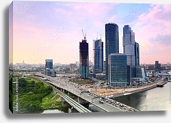 Постер Россия, Москва. Строительство Москва-Сити Постер Россия, Москва. Строительство Москва-Сити