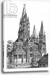 Постер Школа: Ирландская 19в. Cork Cathedral, illustration from 'The Architect', 1869 Постер Школа: Ирландская 19в. Cork Cathedral, illustration from 'The Architect', 1869