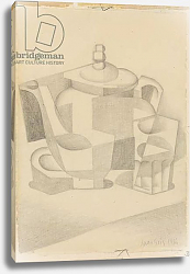 Постер Грис Хуан Still Life with Teapot; Nature morte a la theiere, 1916 Постер Грис Хуан Still Life with Teapot; Nature morte a la theiere, 1916