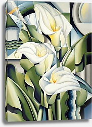 Постер Абель Кэтрин (совр) CUBIST LILIES Постер Абель Кэтрин (совр) CUBIST LILIES