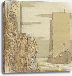 Постер Робинсон Фредерик The Landing of St Patrick in Ireland, c.1912 Постер Робинсон Фредерик The Landing of St Patrick in Ireland, c.1912