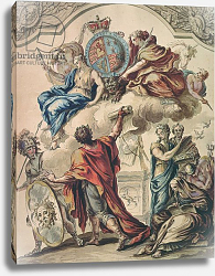 Постер Торнхилл Джеймс Preliminary Design for a Panel for a Royal State Coach for George I, 18th century Постер Торнхилл Джеймс Preliminary Design for a Panel for a Royal State Coach for George I, 18th century