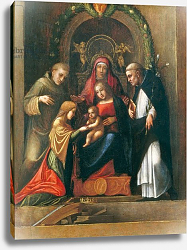 Постер Корреджо (Correggio) The Mystic Marriage of St. Catherine, 1510- 15 Постер Корреджо (Correggio) The Mystic Marriage of St. Catherine, 1510- 15