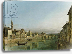 Постер The Arno in Florence with the Ponte alla Carraia, c.1745 Постер The Arno in Florence with the Ponte alla Carraia, c.1745