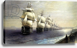 Постер Айвазовский Иван Parade of the Black Sea Fleet in 1849, 1886 Постер Айвазовский Иван Parade of the Black Sea Fleet in 1849, 1886