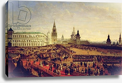 Постер Шварц Густав Military parade during the Coronation of Alexander II in the Moscow Kremlin, 1856 Постер Шварц Густав Military parade during the Coronation of Alexander II in the Moscow Kremlin, 1856